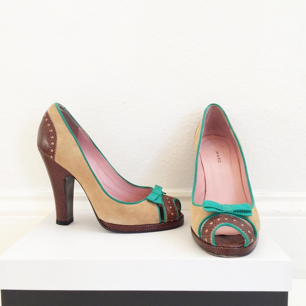 Marc by Marc Jacobs Peep Toe Heels, size 5 1/2